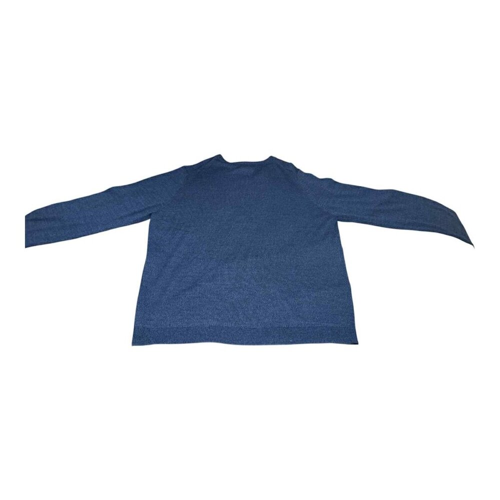 APT 9 Sweater Mens 2XL Blue Seriously Soft‎ Pullover Vneck Long Sleeve Casual